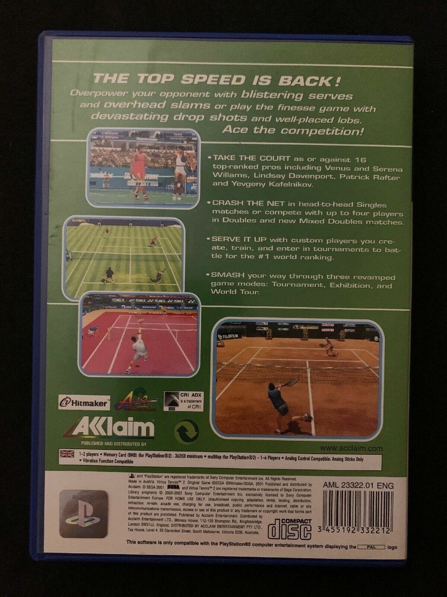 Virtua Tennis 2 para PlayStation 2 (PS2) São João de Ver