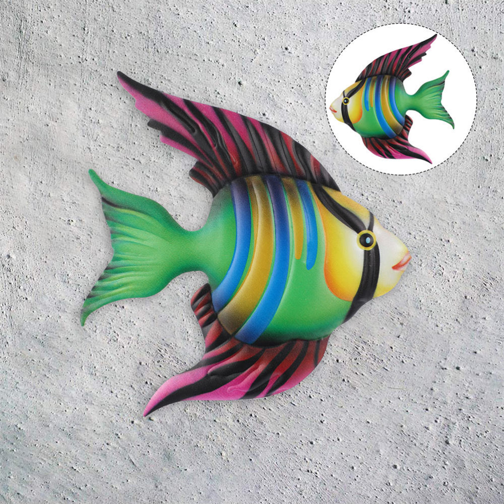 2pcs Metal Beach Wall Art Decor Iron Wall Sculpture Outdoor Metal Art