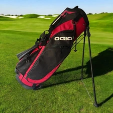 OGIO 6 Way Divider Stand Carry Golf Bag Red  & Black Read