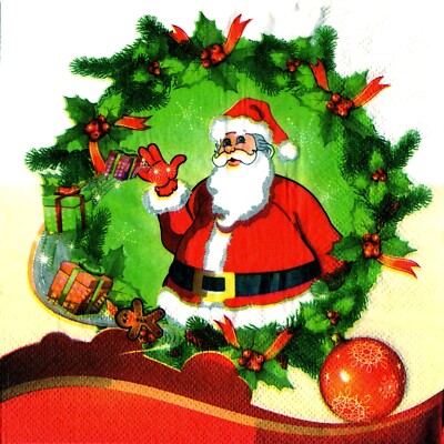 40 Pièces Serviette En Papier Noel Servietten Weihnachten Rouge Serviette De Table D'invité Pour