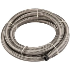 AN6 6AN 8MM Stainless Steel Braided Fuel Oil Gas Line E85 Hose Pipe 3 Meters
