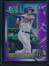 PEYTON WILSON 1st 2022 Bowman Chrome Prospects PURPLE REFRACTOR #/250 Rookie RC