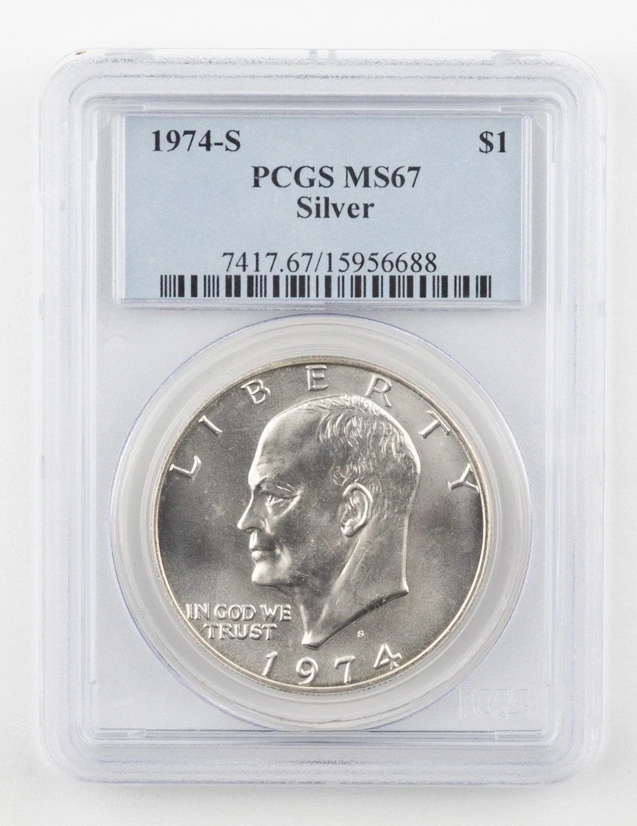 MS 67 Graded 1974 Eisenhower Dollars (1971-1978) for sale | eBay