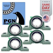  4 UCP210-32 Solid Base Pillow Block Bearing 2" Bore Self Aligning 2 Bolt