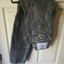 True Religion world tour Ricky Relaxed Stright  Jeans Sz 31 Distressed