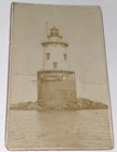 Rare Antique Victorian American Lighthouse Seaside Nautical Cabinet Card Photo! — photo 2