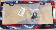 Usa Us American Flag Metal License Plate Frame New Patroit