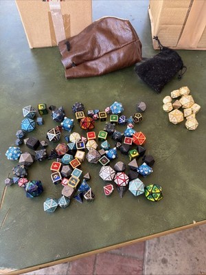 102x Metal Dice Set Polyhedral Dice for DND RPG Role Playing Table Game DICE  