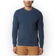 NWT G.H. Bass  Co. Mens Pullover Crew Neck Sweatshirt Medium Club Blue Heather