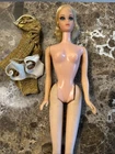 Vintage 1960's Mattel Talking Barbie Doll Blonde Nape Curl  Mute TLC