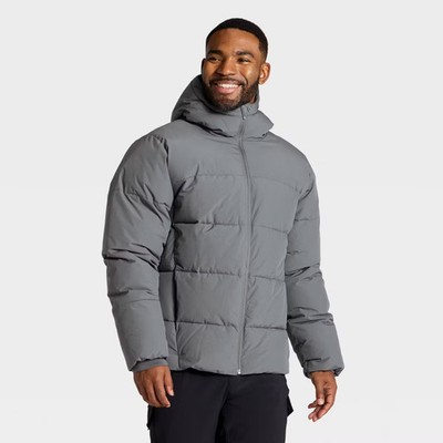 Men's Heavy Puffer Jacket - All In Motion Gray M