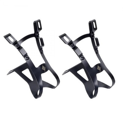 Origin8 Double Steel Toe Clips Black