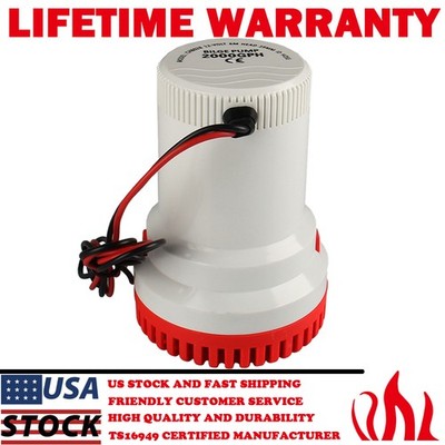 Electric Boat Marine Bilge Sump Pump 2000GPH Unlike Rule 1500gph-2500Gph-3000Gph