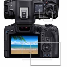 Screen Protector 2Pcs Tempered Glass 9H Hardness Anti-Scratch Canon EOS R5