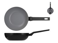 H&h Wok Supreme Aus Aluminium Antihaftbeschichtung Pfluon Schwarz 28 Cm