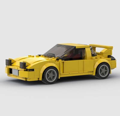 Custom MOC Lego Yellow Mazda Miata Sports Car 229 Piece Building