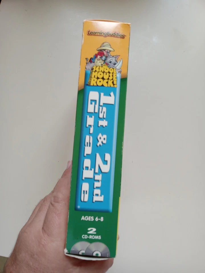 NEW! School House Rock! 1st & 2nd Grade Essentials Over 50 Activities PC MAC CD - Image 2 of 4