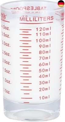 Shengxi Messbecher Shotglas Mit Waage, 120ML Espresso Schnapsgläser, Klein Shot