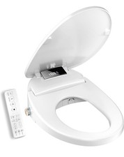 Bidet Electric Heated Toilet Seat w Remote Control Elongated Warm Water
