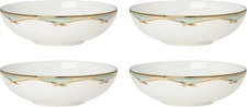 897298 British Colonial Bamboo Fruit Bowls, Set of 4