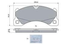 Pastillas de freno 0 986 424 970 BOSCH para PORSCHE CAYENNE CAYENNE Coupe