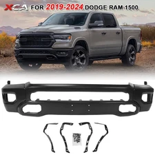 Fits For 2019-2024 Dodge Ram 1500 Front Lower Bumper Cover Face Bar Black Steel