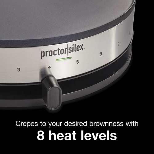 Silex Electric Crepe Maker with 13” Nonstick Griddle for Eggs, Pancakes, Omelets - Picture 3 of 12