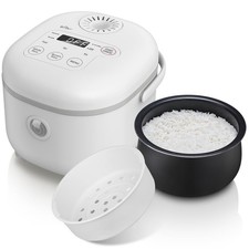 Multifunctional 4 Cups(Uncooked) Rice Cooker with Steamer for 1-4 People