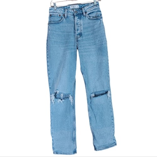Abercrombie & Fitch The Dad High Rise Curve Love Jeans size 26 - Picture 1 of 6