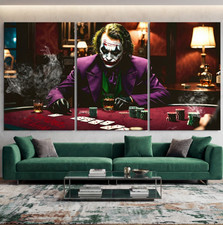 Joker Playing Poker, Leinwand Wand Kunst, Film Art, Acrylglas Kunst Druck Bild