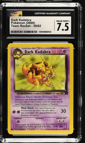 Dark Kadabra (Unlimited) graded CGC 7.5 for sale on eBay