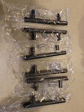6 Pack 5 Inch Cabinet Pulls Matte Black Kitchen Drawer 3 Hole to Hole