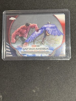 2025 Topps Chrome Marvel Studios #BNW-24 Red Hulk Captain America Square Off