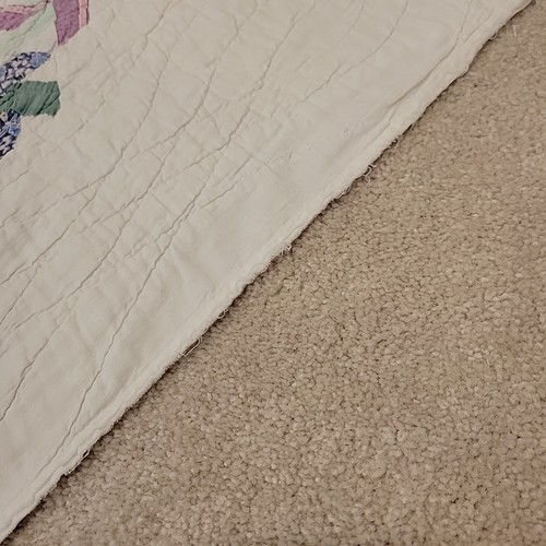 Vintage Antique Pinwheel SOFT Handmade Quilt Drunkard's Path Collectible 87 X 68 - Picture 16 of 18