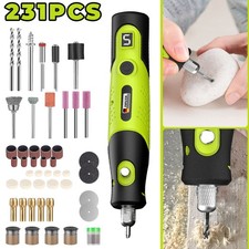 231x Electric Grinding Pen Rotary Drill Grinder Cordless USB Engraving Tool Kit
