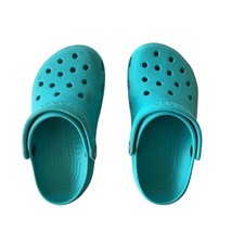 Kids Turquoise Crocs Classic Clog Sandals Size 3