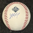 Yordan Alvarez Autographed 2019 World Series OML Baseball SWAU AUTHENTIC AUTO