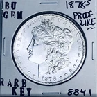 1878 S BU GEM MORGAN SILVER DOLLAR UNC MS+++ U.S. MINT RARE COIN 8841