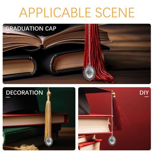 6 Pcs Graduation Hat Pendant Decor Party Supplies Diy Photo Charms - Imagen 8 de 12