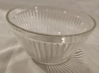 Vintage Glass Clear 2 Cup Ribbed Small Mixing Bowl 4.5 Inch Diameter
