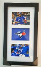 Toronto Blue Jays Vladimir Guerrero Jr Game Glass Front and Framed  12in x 22in
