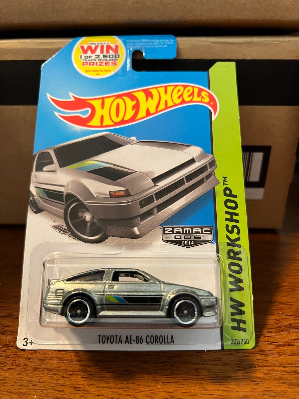 HOT WHEELS 2014 Walmart Exclusive Zamac #6 86 Toyota Corolla AE-86 HW Workshop