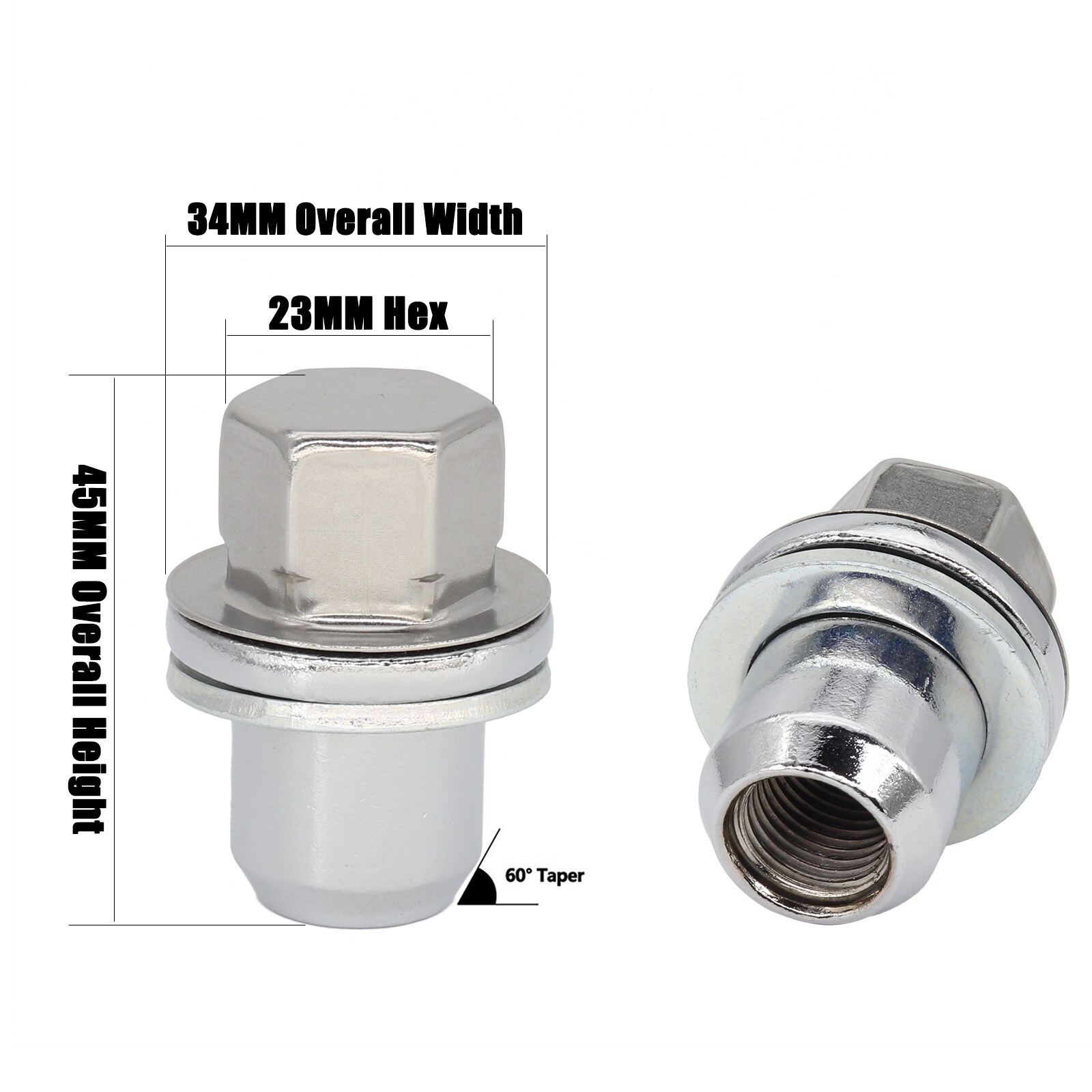 FOR RANGE ROVER L322 STAINLESS ALLOY WHEEL NUT SET (X20 NUTS) UK