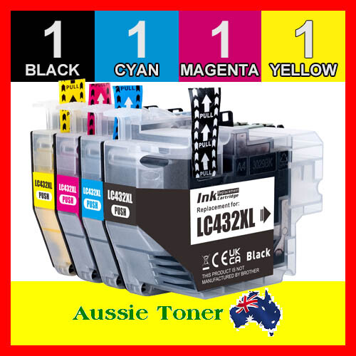 4x Generic LC-432XL LC432 Ink for Brother MFC-J5340DW MFC-J5740DW MFC-J6540DW - Picture 1 of 1