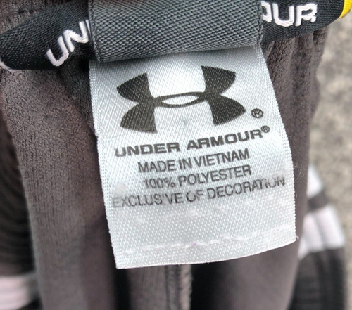 Pantalones cortos de baloncesto sueltos Under Armour Bulldogs ciudadela talla S gris para hombre - Imagen 8 de 8