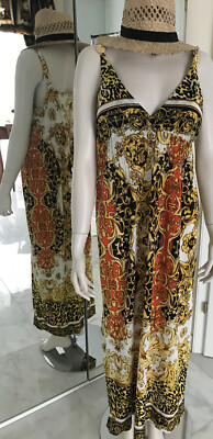 Strand Kleid,BOUTIQUE,wie neu,Designer  mit orange