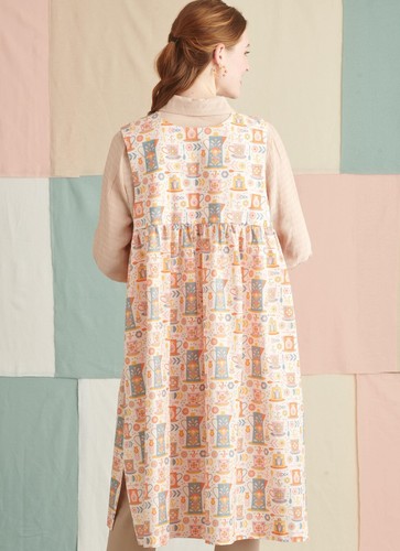 Simplicity Easy SEWING PATTERN S9835 Misses' Dress & Pinafore Apron XS-XL - Picture 6 of 7