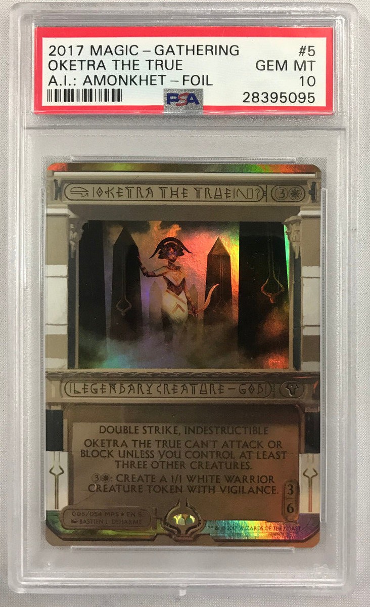 MTG MAGIC THE GATHERING OKETRA TRUE AMONKHET INVOCATIONS FOIL PSA
