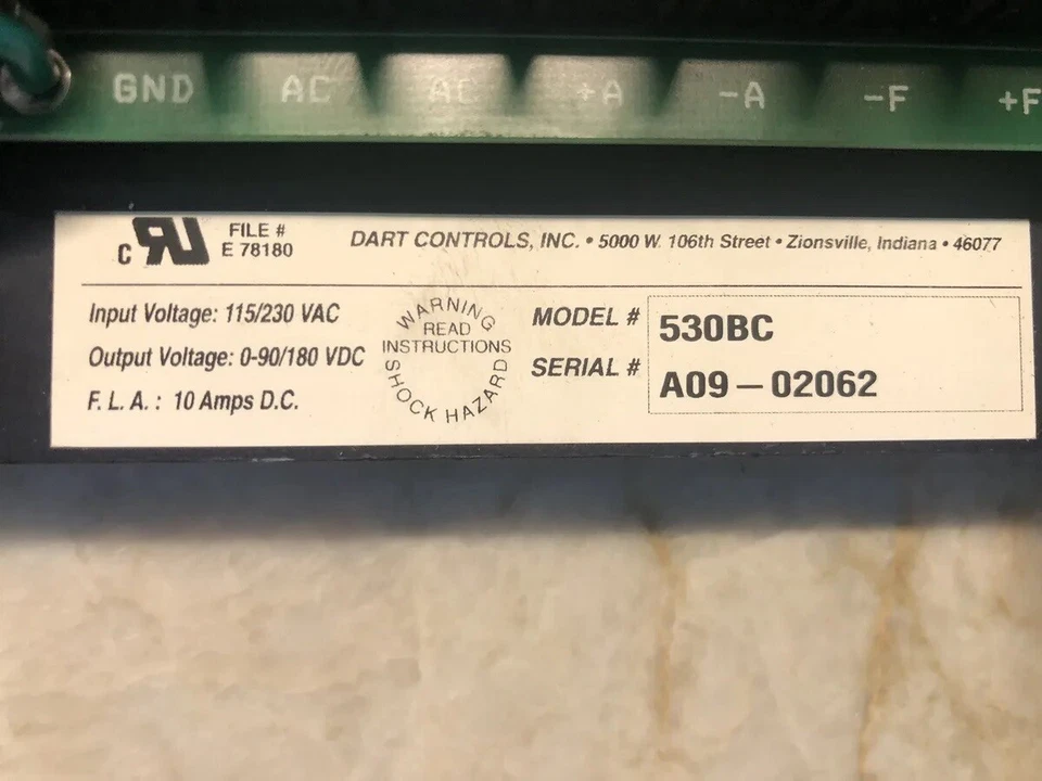 Dart Controls Model# 530BC - Image 2 of 3