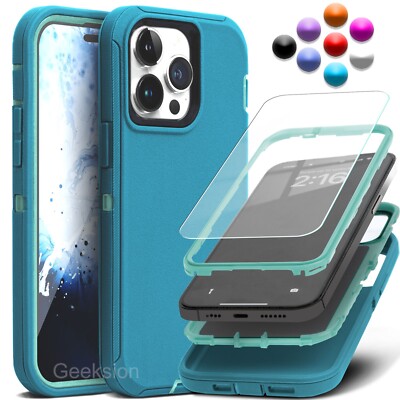 For iPhone 17 Air 16e 15 14 13 12 11 Pro Max XR X Max Rugged Shockproof Case
